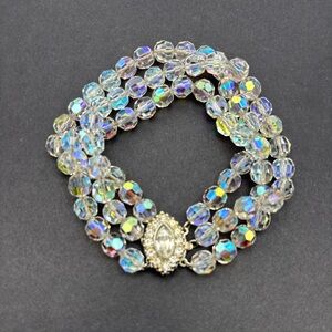 Crystal Iridescent Multi-Strand Bracelet